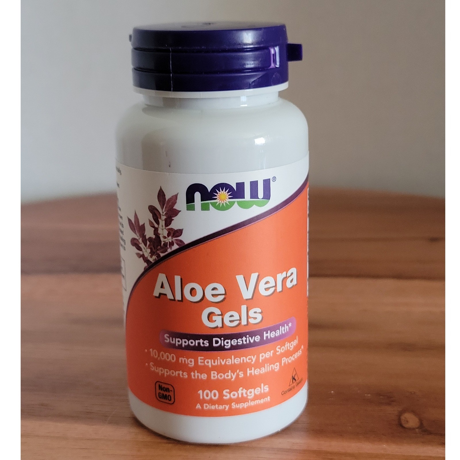 NOW Foods Aloe Vera Gels 10000 mg 100 softgels Digestive Health exp 10/28