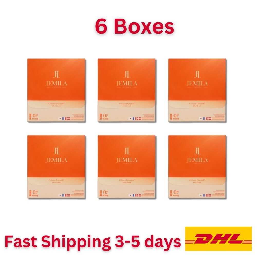 6x JEMILA DEWYGLOW Collagen Dipeptide Powder Wrinkles Skin Anti-aging No Sugar
