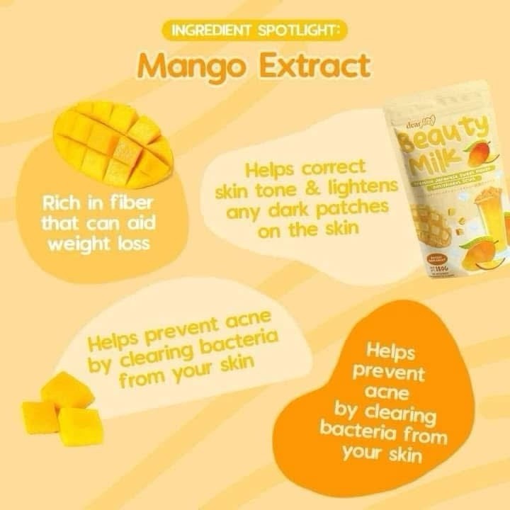 Dear Face Beauty Milk Premium Japanese Sweet Mango Antioxidant Drink