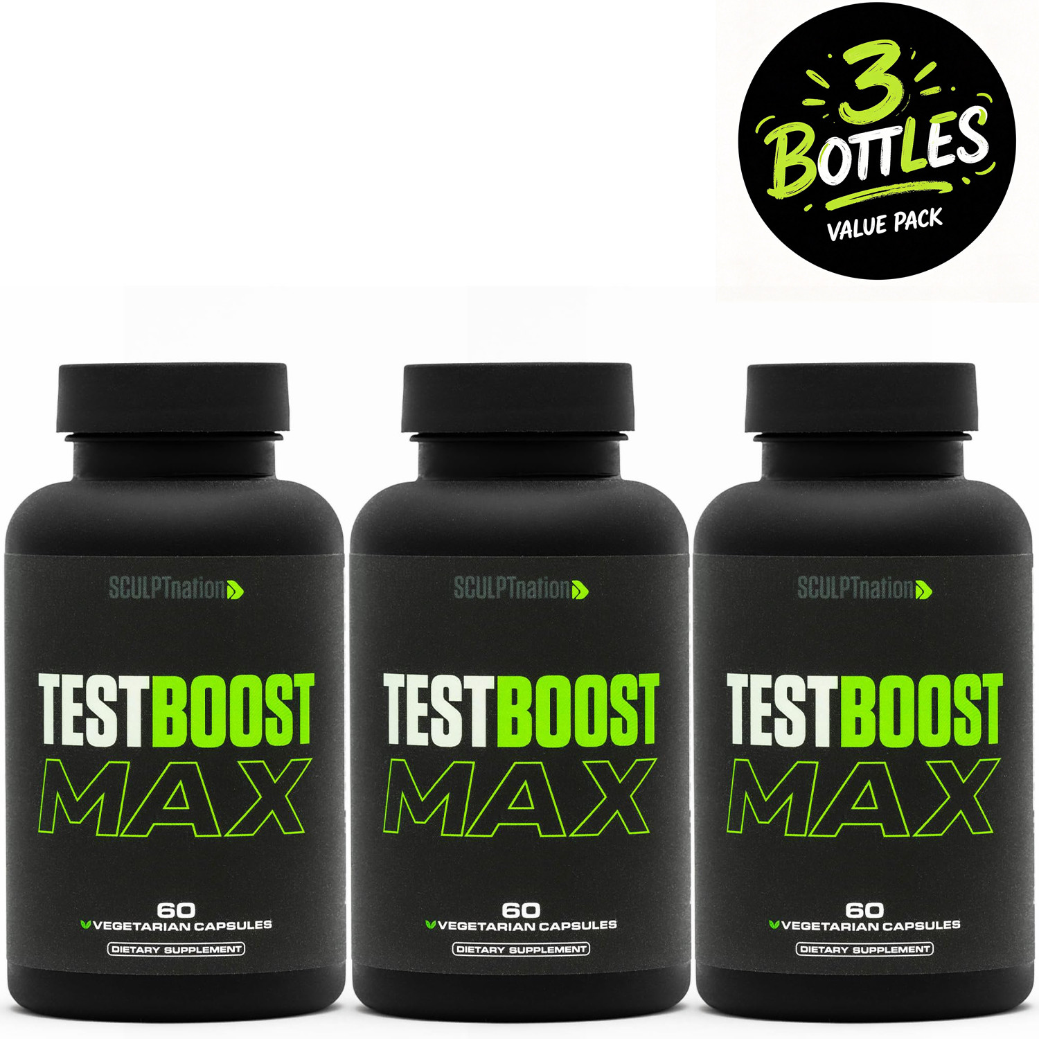 3 Pack Men’s Botanical Daily Wellness Capsules Dietary Supplement 60 Count