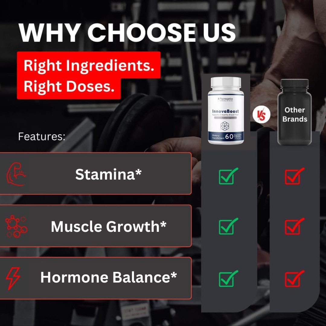 InnovaBoost Supports a Healthy Blood Flow 60 Capsules 30 Day Supply