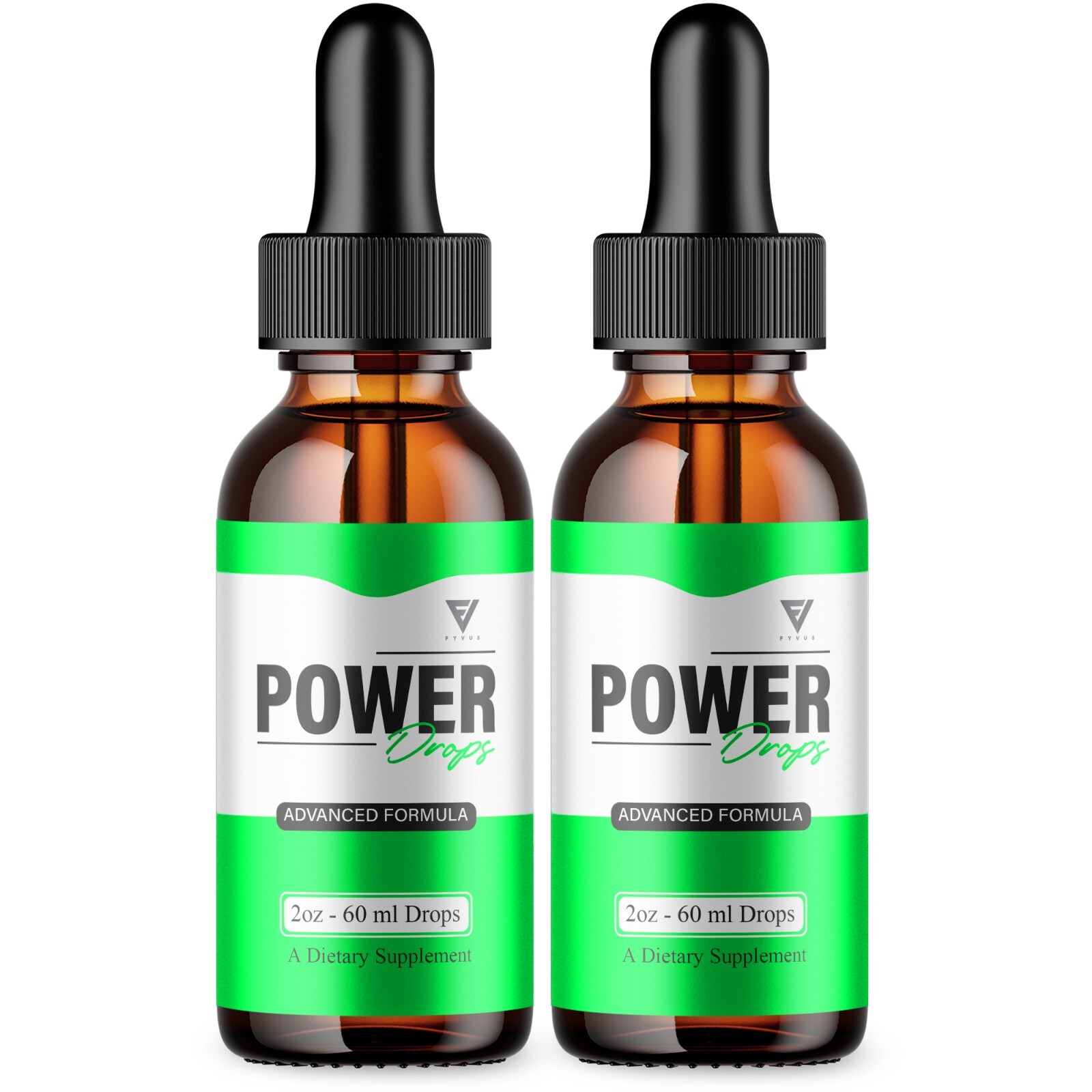 (2 Pack) Power Drops Extra Strength Supplement PowerDrops Liquid Formula (4oz)