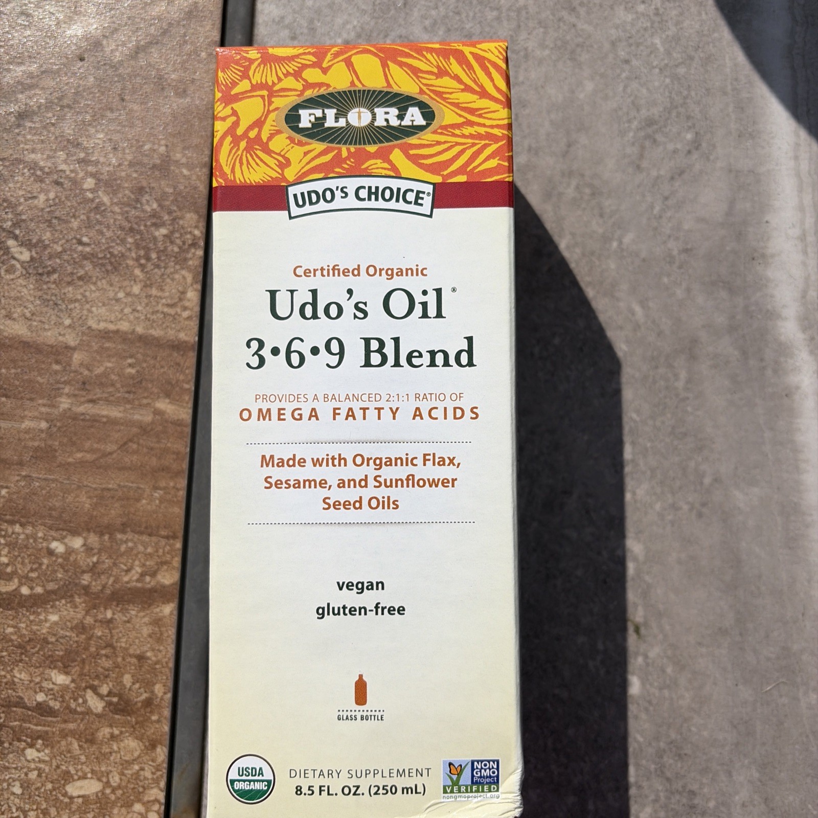 Flora Udo’s Oil 369 Blend 8.5 oz Omega Fatty Acids 16 Servings