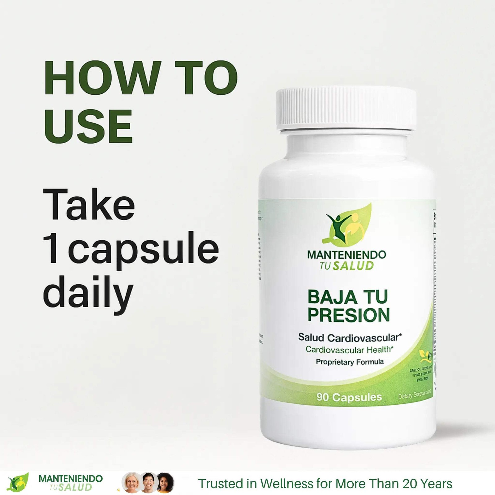 Manteniendo Tu Salud Baja Tu Presión, Hawthorn Extract, 90 Capsules