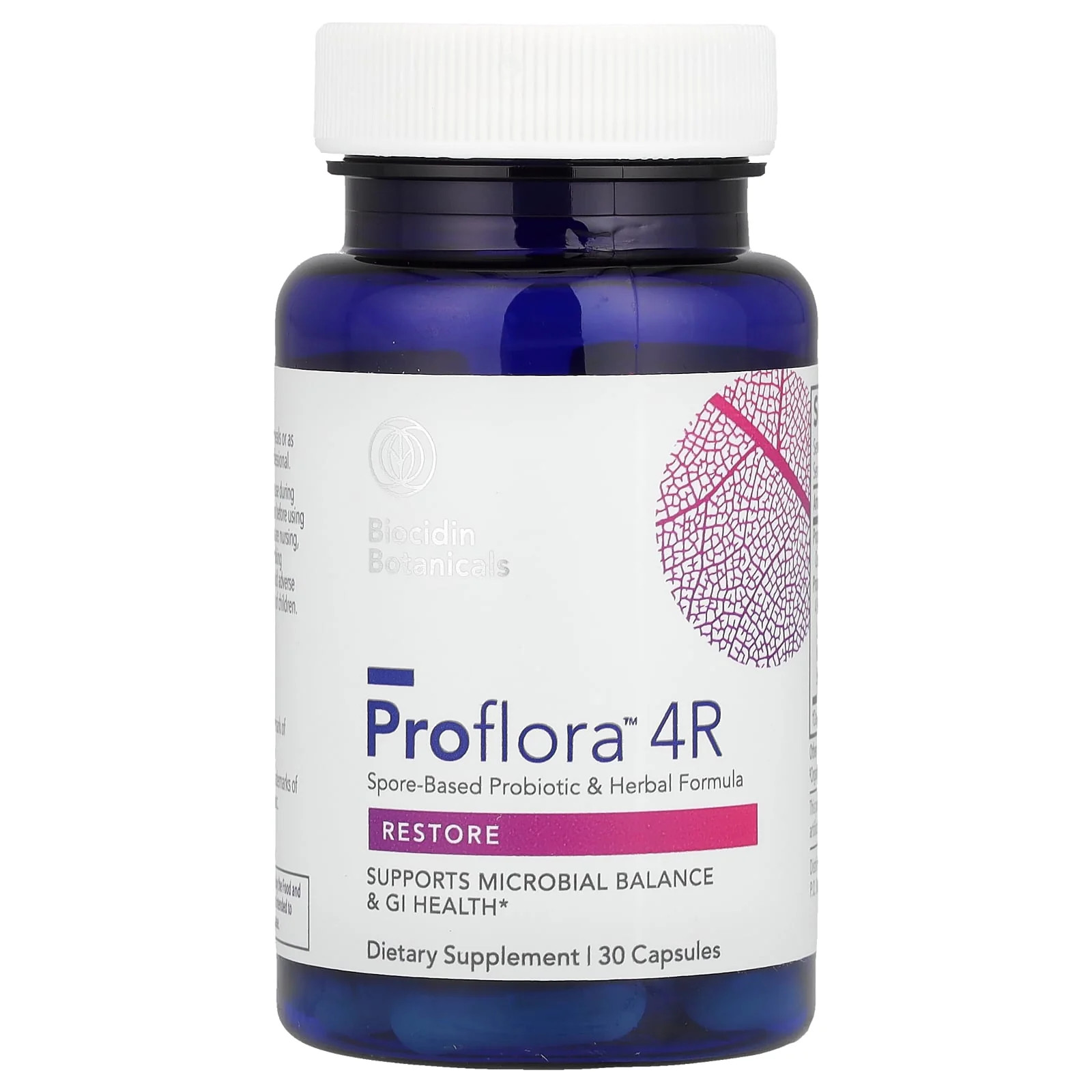2 X Biocidin Botanicals, Proflora� 4R, Spore-Based Probiotic & Herbal Formula,