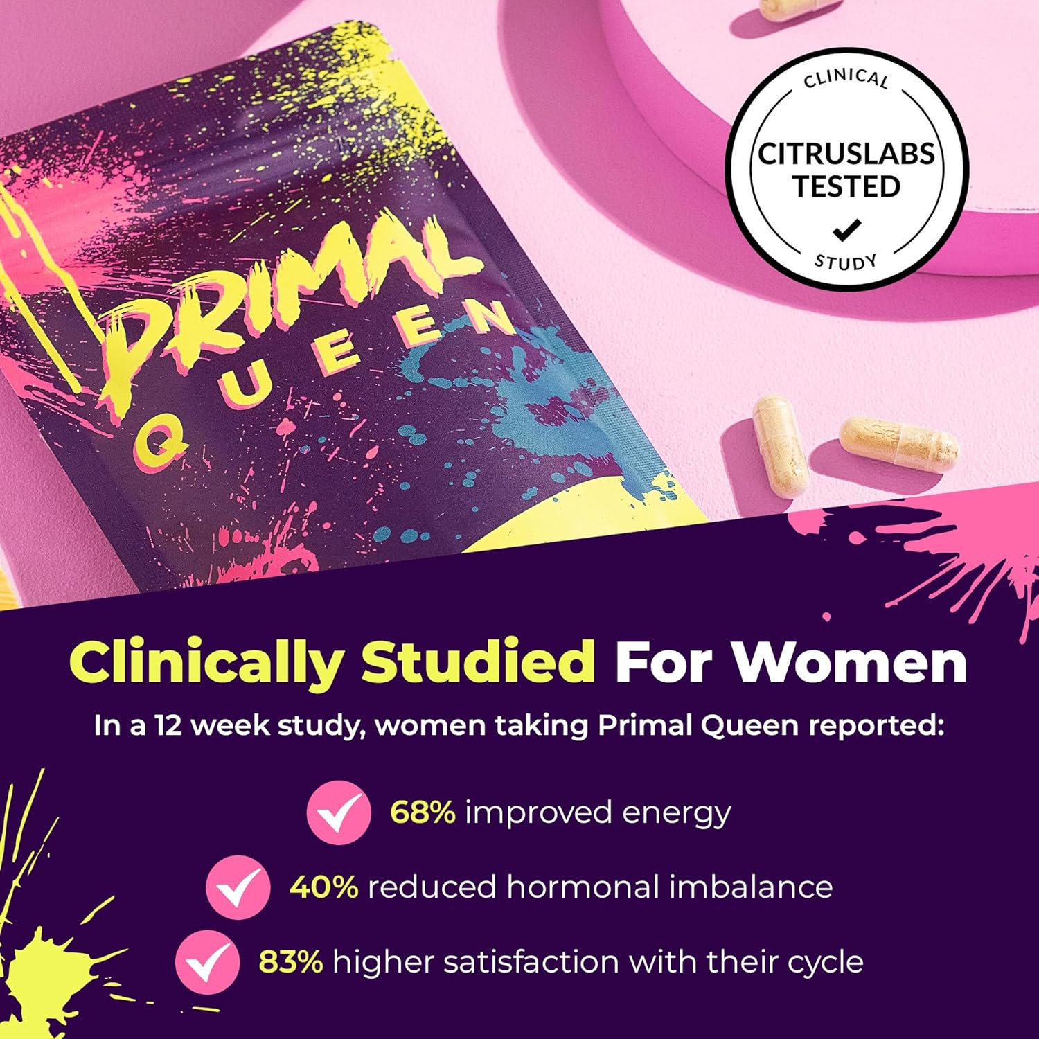 Primal Queen Beef Organ 3-Pk – 6 Organs Hormone & Energy – 90D