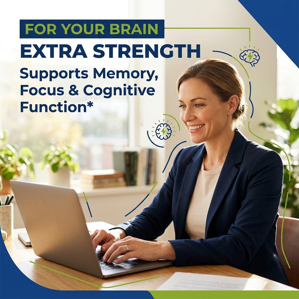 Brain Health Supplement with Apoaequorin Support Memory,Focus&Clarity 30~120Caps