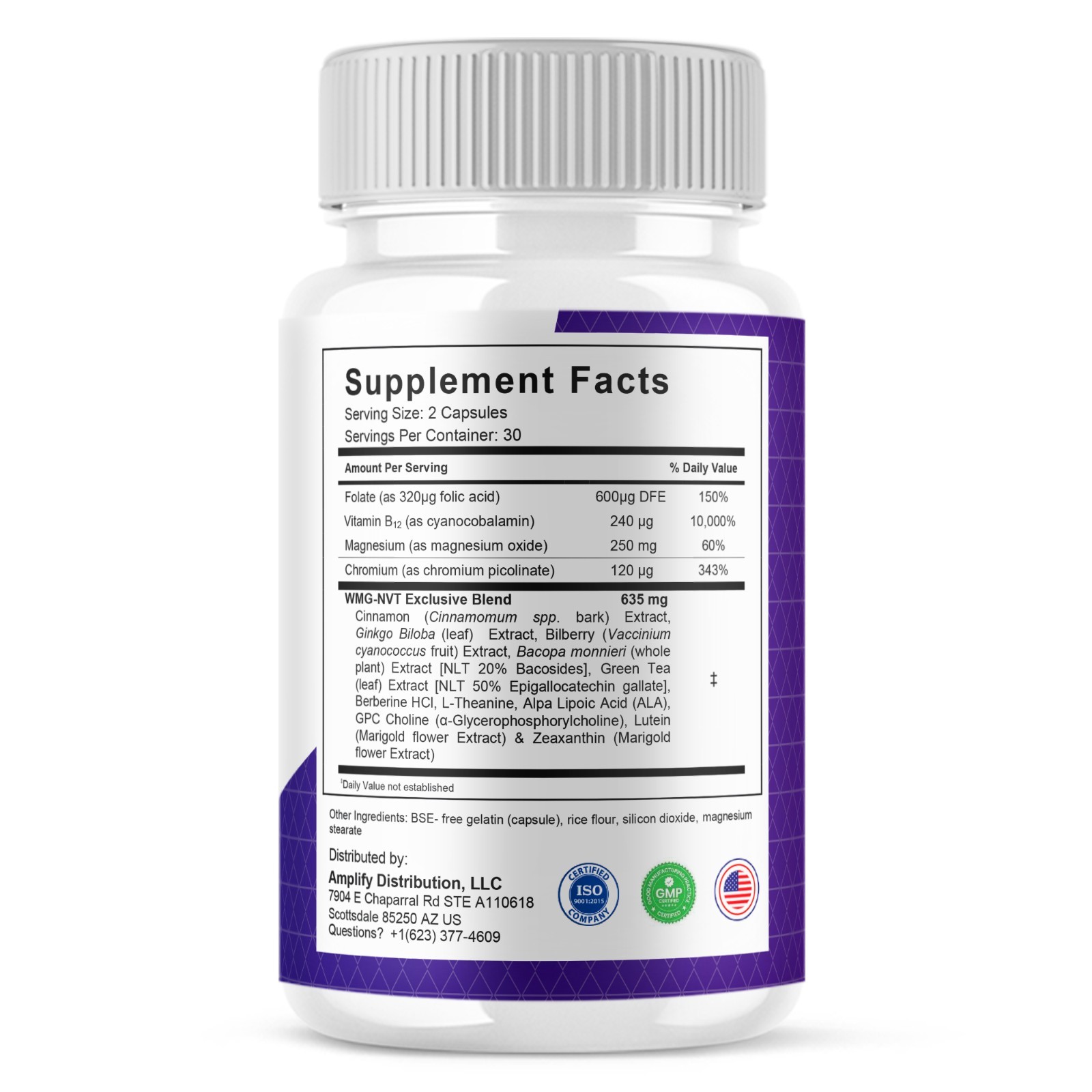 Mindcept Advanced Brain Formula, MindCept Supplement (60 Capsules)