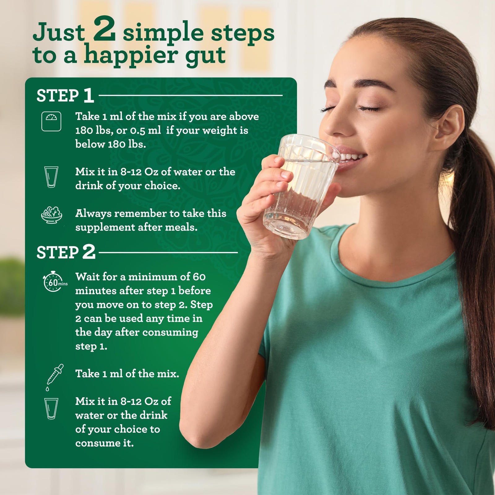 GuruNanda Gutcleanse 2-Step Kit – Dietary Supplement to 2 Fl Oz (Pack of 1)