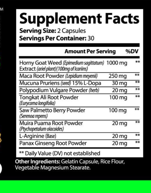MALE ENHANCING PILLS FOR MEN, LIBIDO, PERFORMANCE, & STAMINA SUPPORT 17/12/25