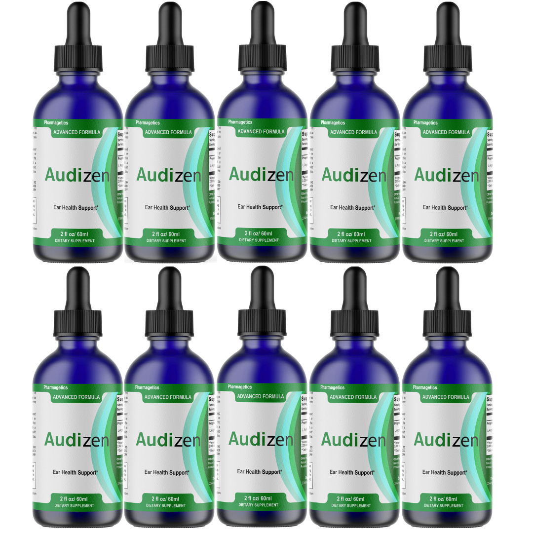 Audizen Ear Health Support Liquid, (10 Bottles) Genuine Ear Health Drops