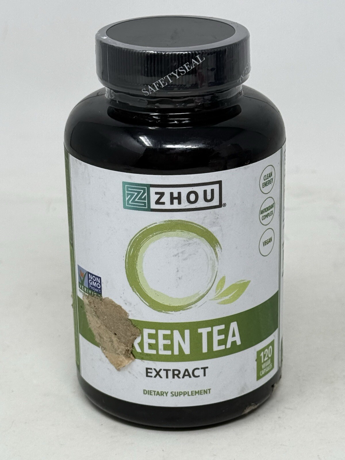 Zhou Green Tea Extract with EGCG 120 Veggie Capsules New Sealed Exp 04/2027