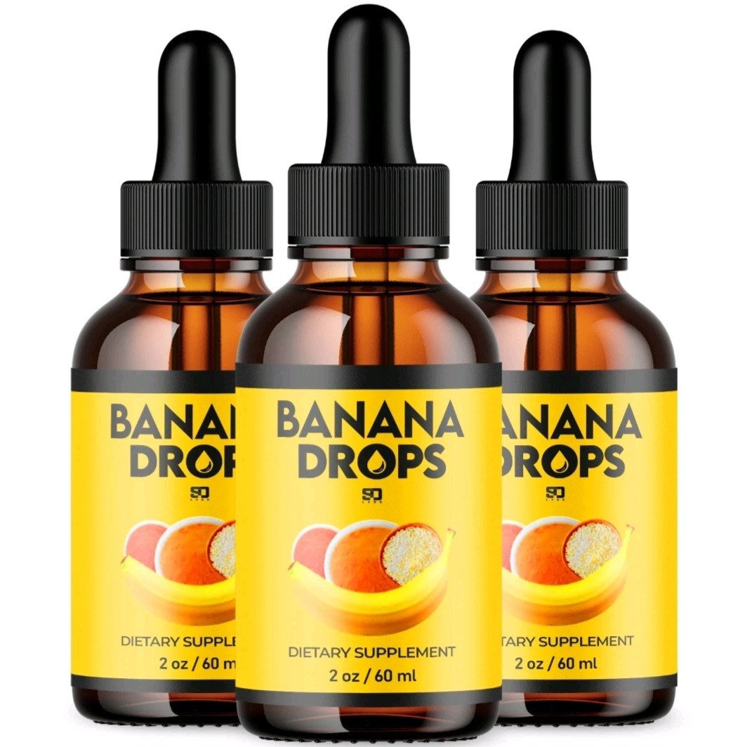 Banana Drops for Weight Loss Liquid Supplement, Banana Drops Official (3 Pack)