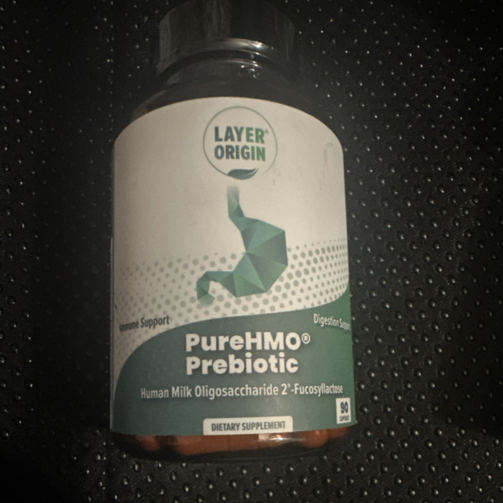 Layer Origin PureHMO Prebiotic 1800mg 90 Capsules Non-GMO 2′-Fucosyllactose