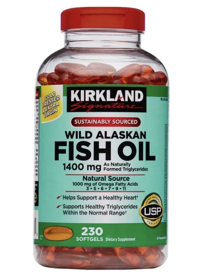 Kirkland Signature Wild Alaskan Fish Oil 1400 mg., 230 Softgels..