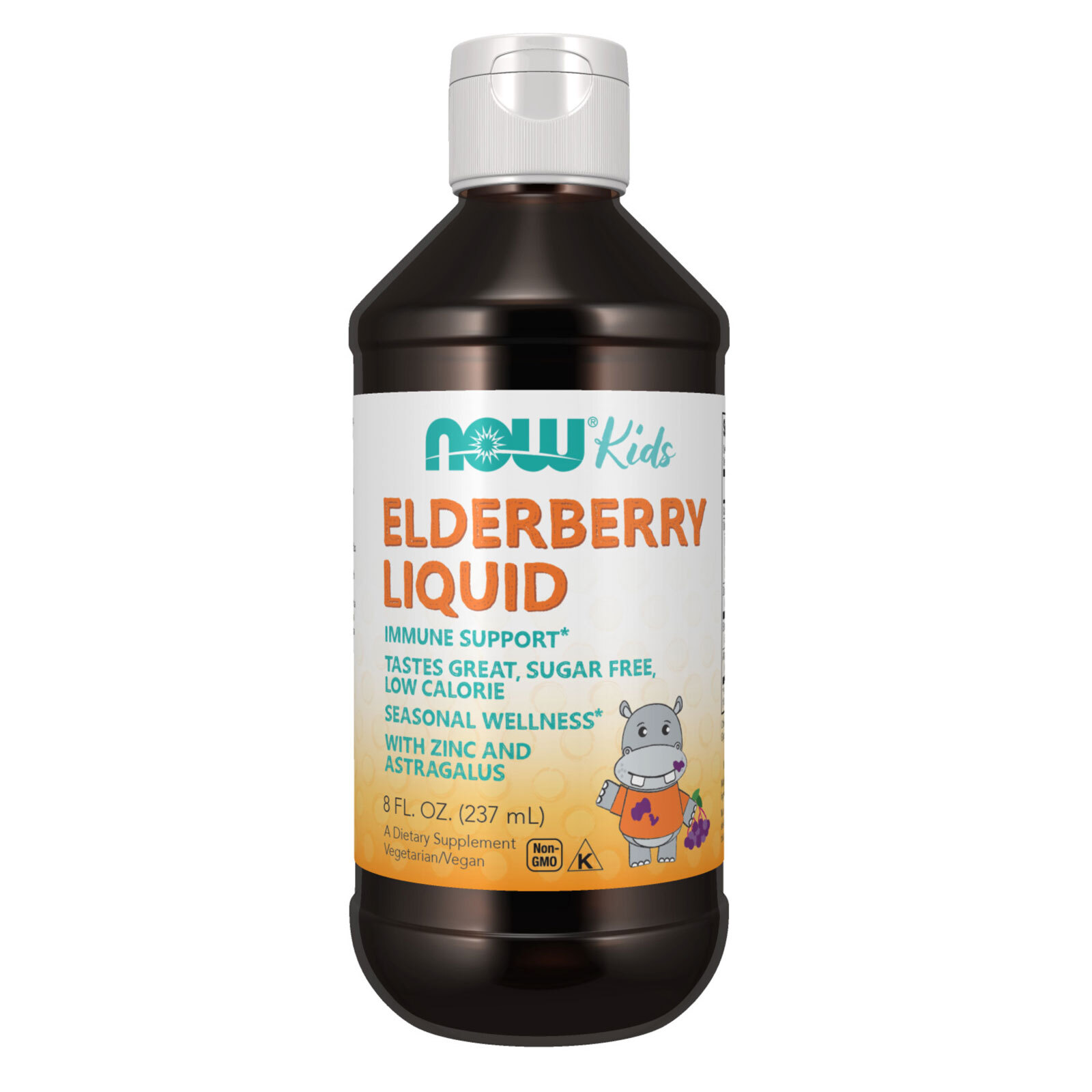 NOW FOODS Elderberry Liquid for Kids 8 fl oz