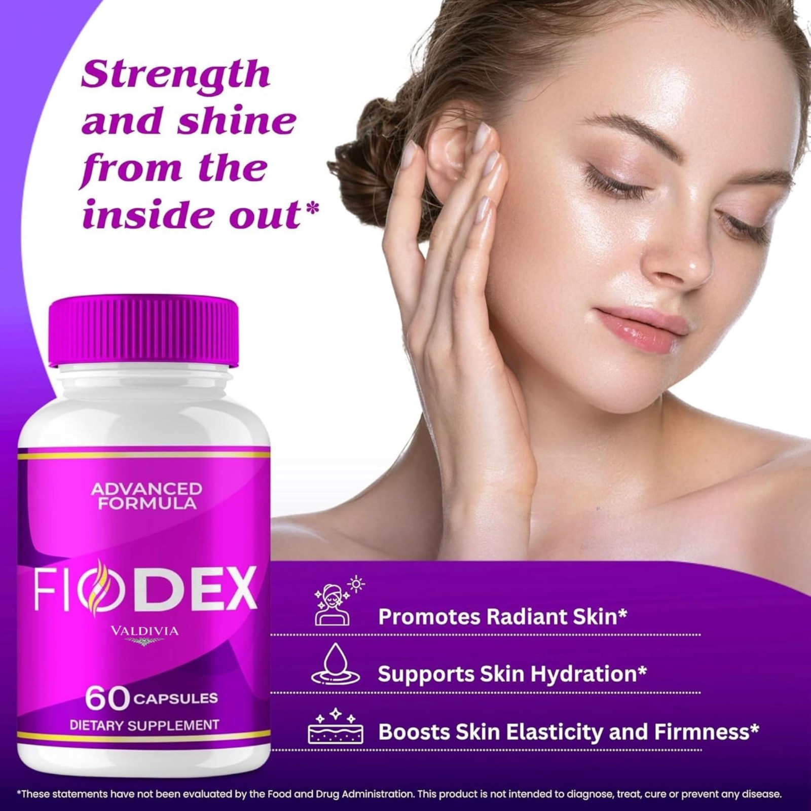 Valdivia FioDex 120 Capsules 2 Pack Nail Support Supplement Made in USA Premium
