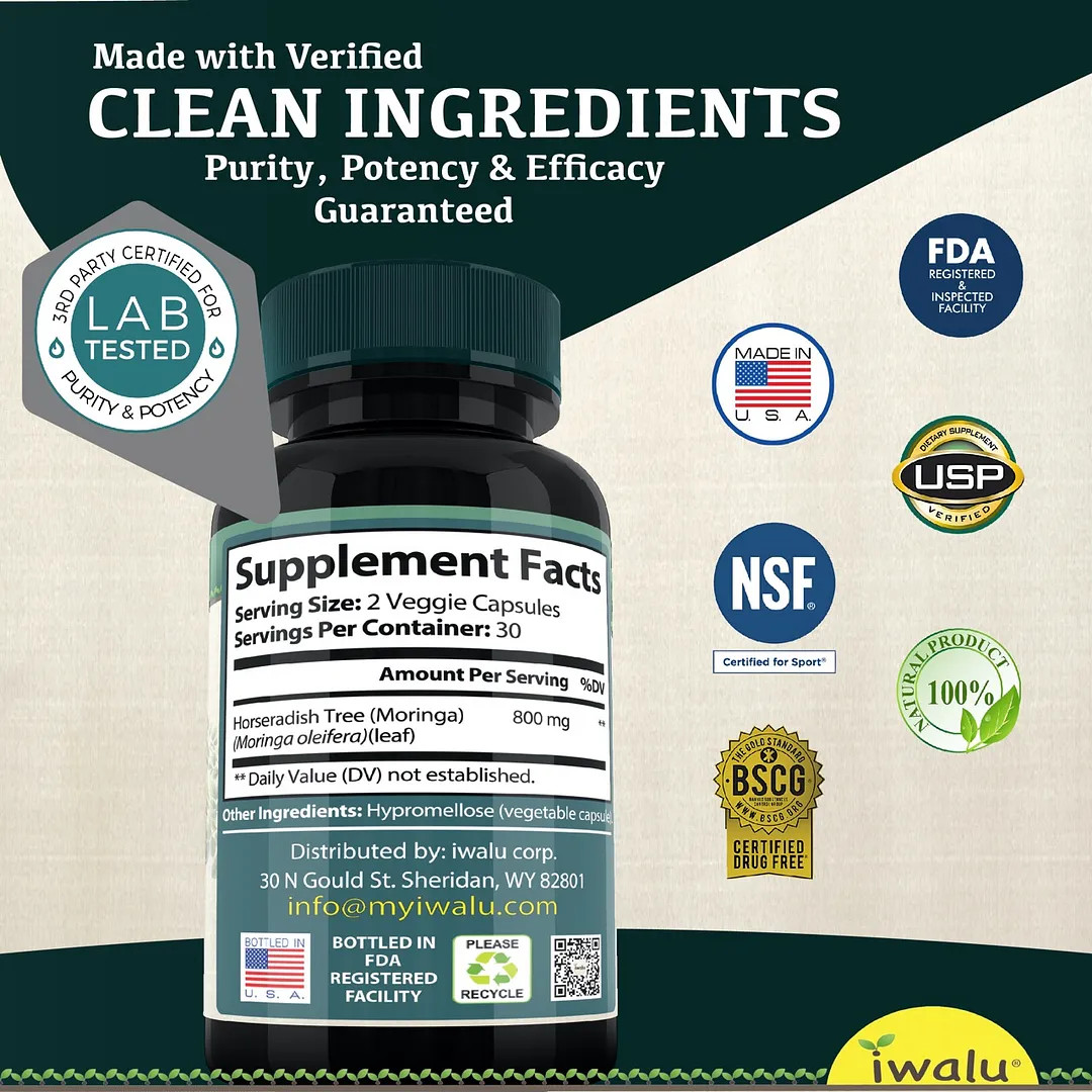 Aceite De Hoja De Moringa | Mejora Suplemento Pastilla Hombre Mujer ENVIO GRATIS