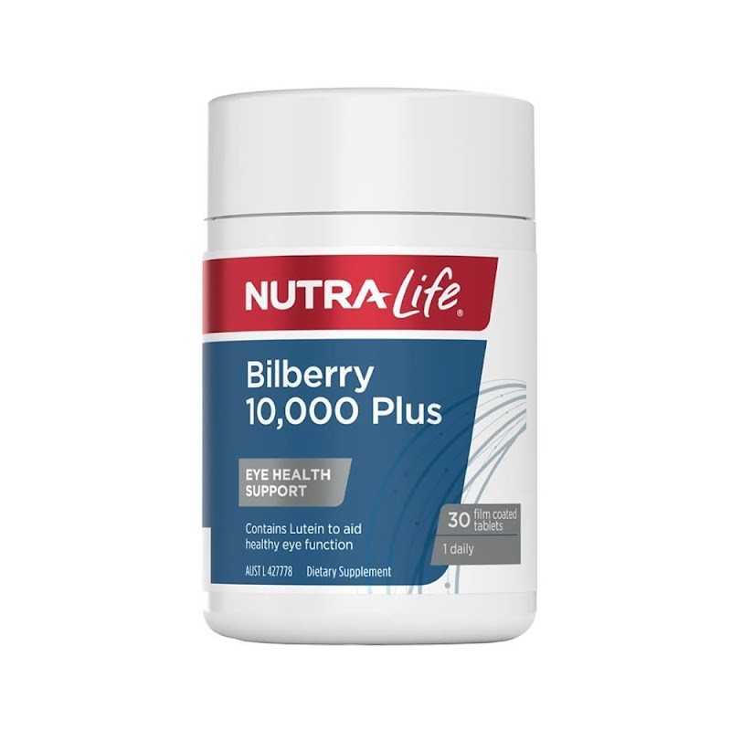 Bilberry 10,000 Plus 30 Tablets – 5 Pack