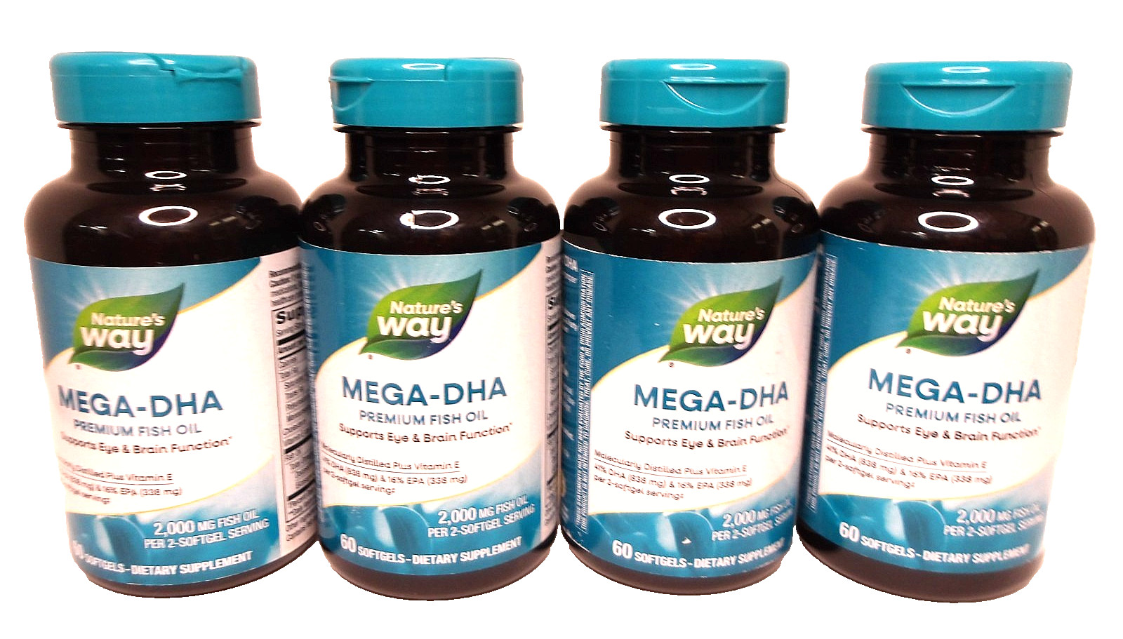 Nature’s Way MEGA-DHA PREMIUM FISH OIL, 2,000 mg, 240 Total (Exp. 06/30/26)
