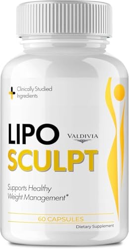 LipoSculpt Weight Loss Fat Burner Supplement Capsules Metabolism 1 Pack 60Ct