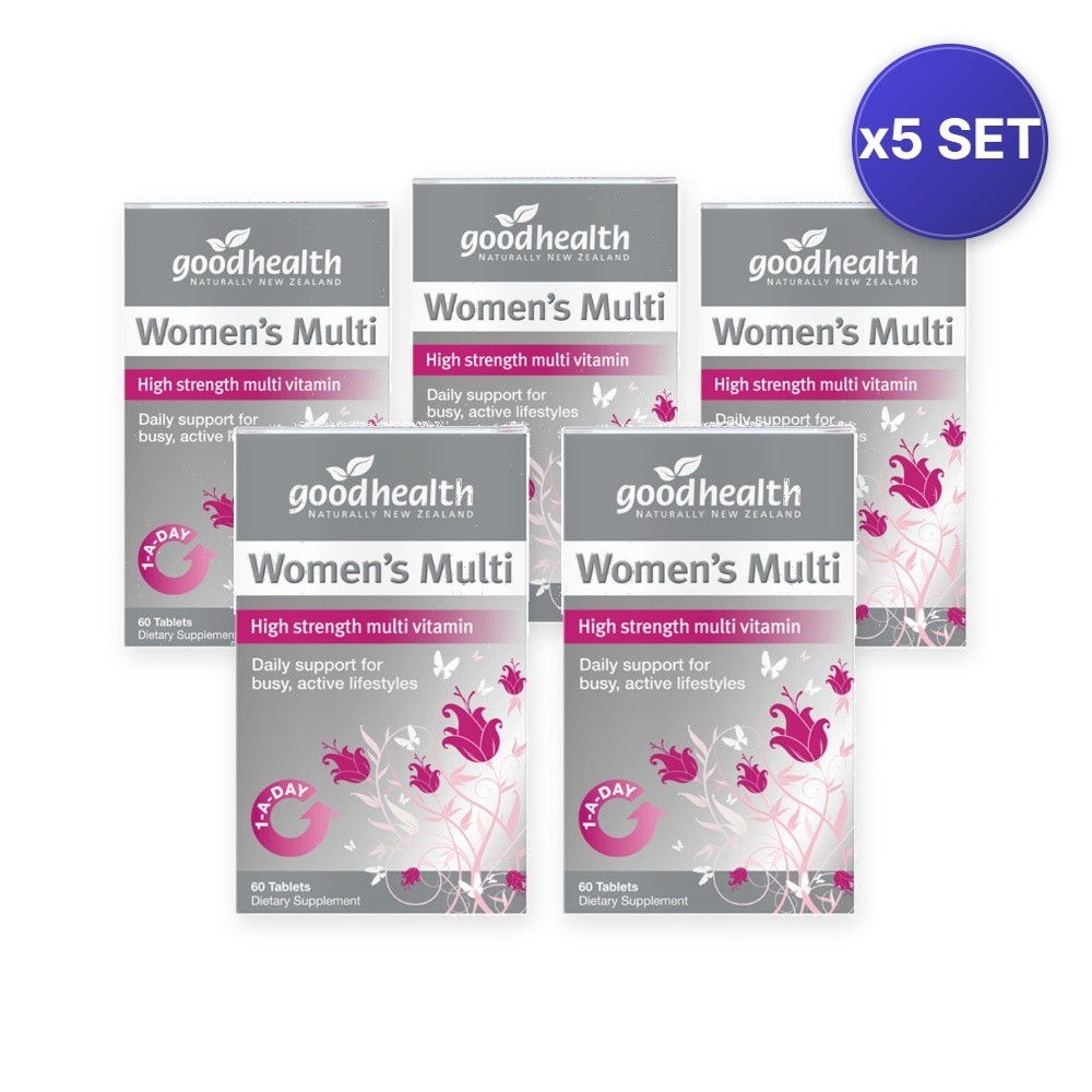 Women’s Multi 60 Tablets – Daily Wellness Formula – 5 Pack