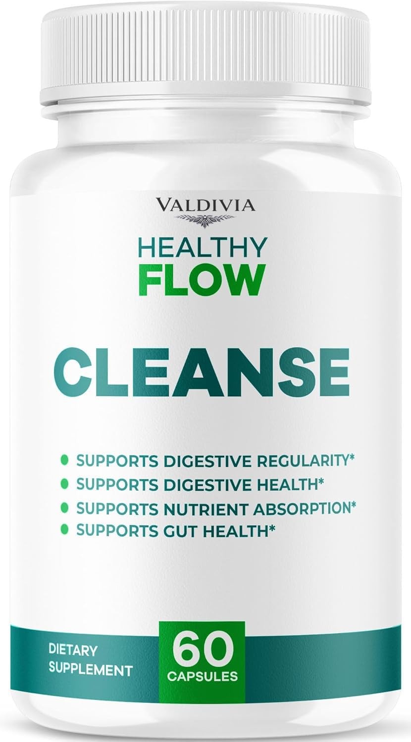 Healthy Flow Cleanse Liver Detox Supplement Capsules Natural 1 Pack 60Ct