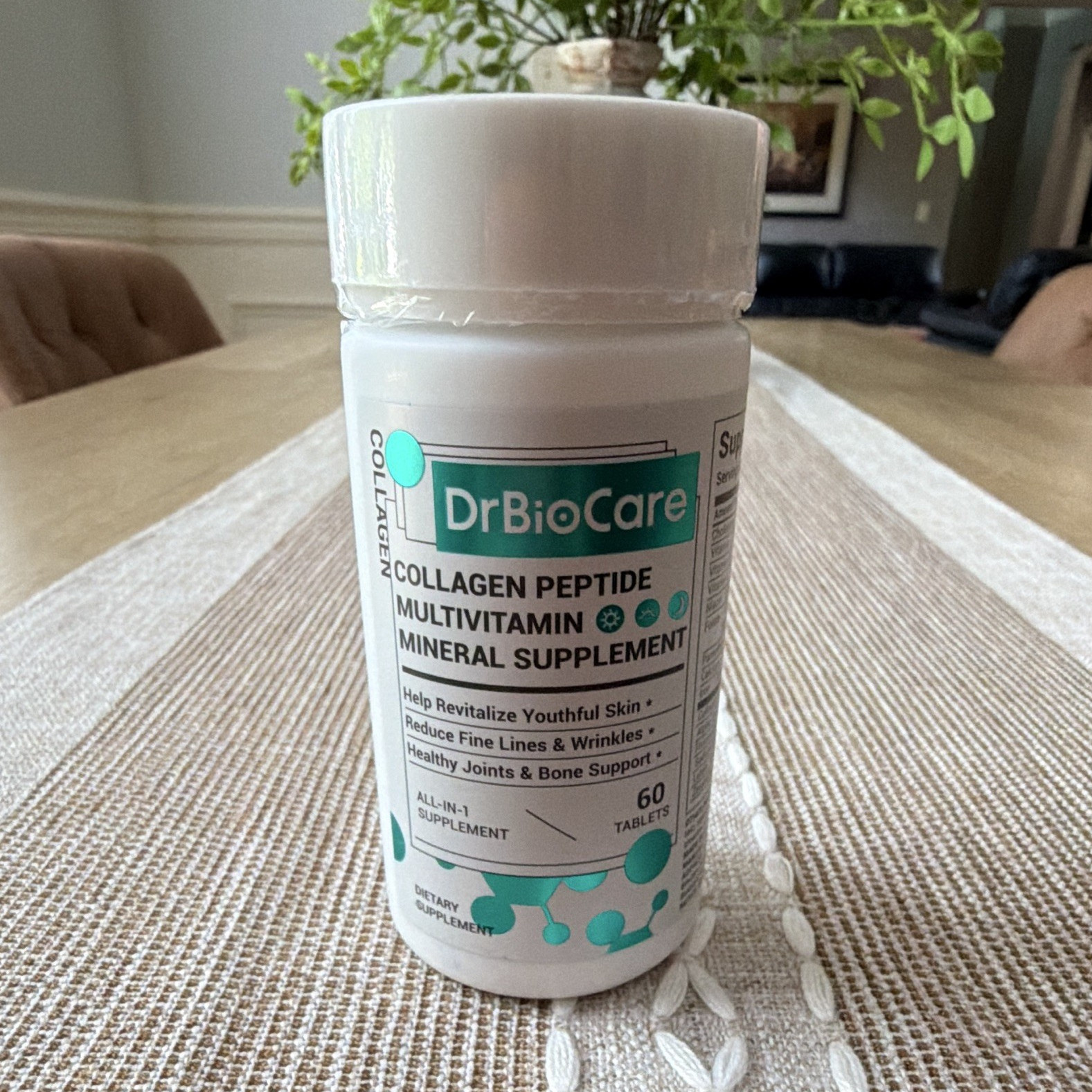 DrBioCare Collagen Peptides Multivitamin + Minerals Tablets 60ct w/ Probiotics