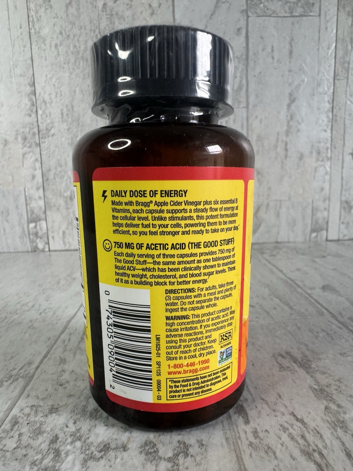 Bragg Apple Cider Vinegar True Energy 90 Capsules
