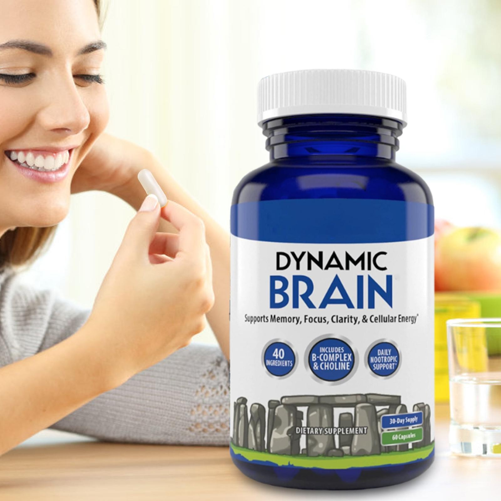 Brain Supplement – Focus, 60 Capsules *1-3 PACK, Memory & Clarity Support