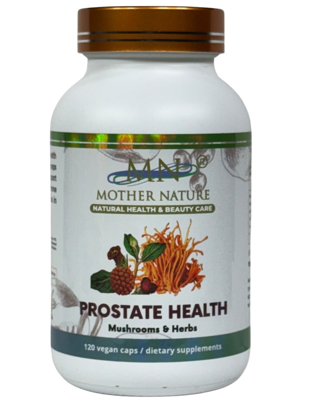 Mother Nature Prostate Health Herbal Supplements for Men – 120 Capsules