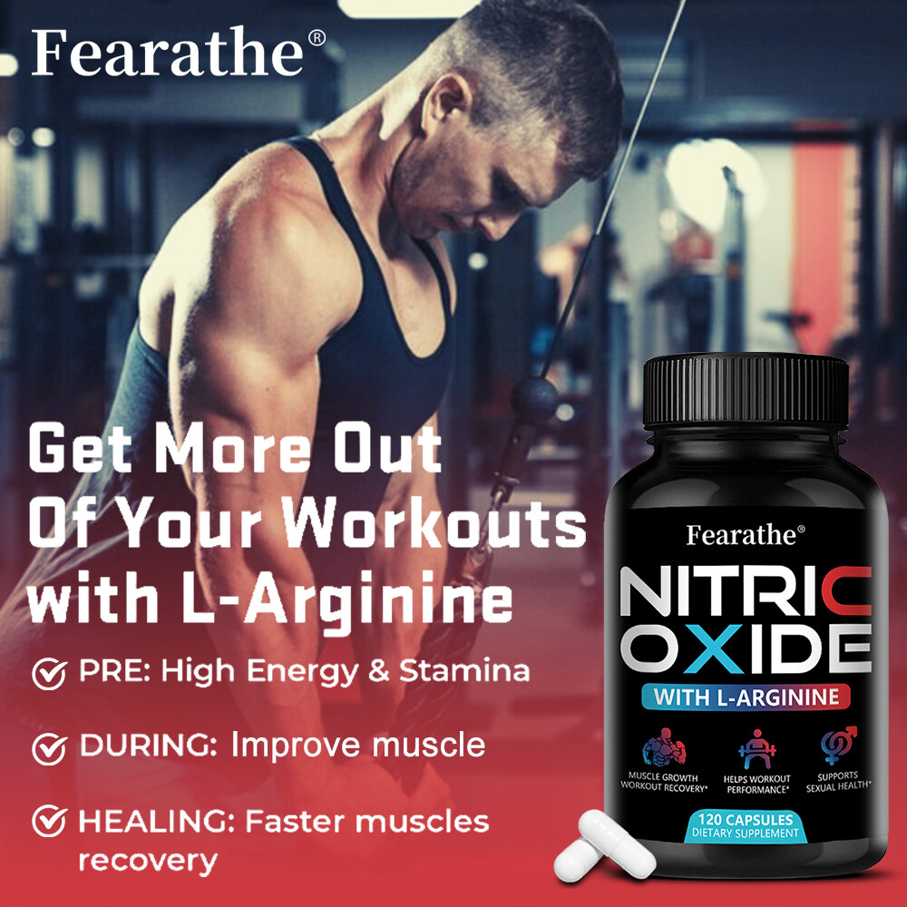 Nitric Oxide Promotes Muscle Growth Workout Recovery No Artificial Flavor