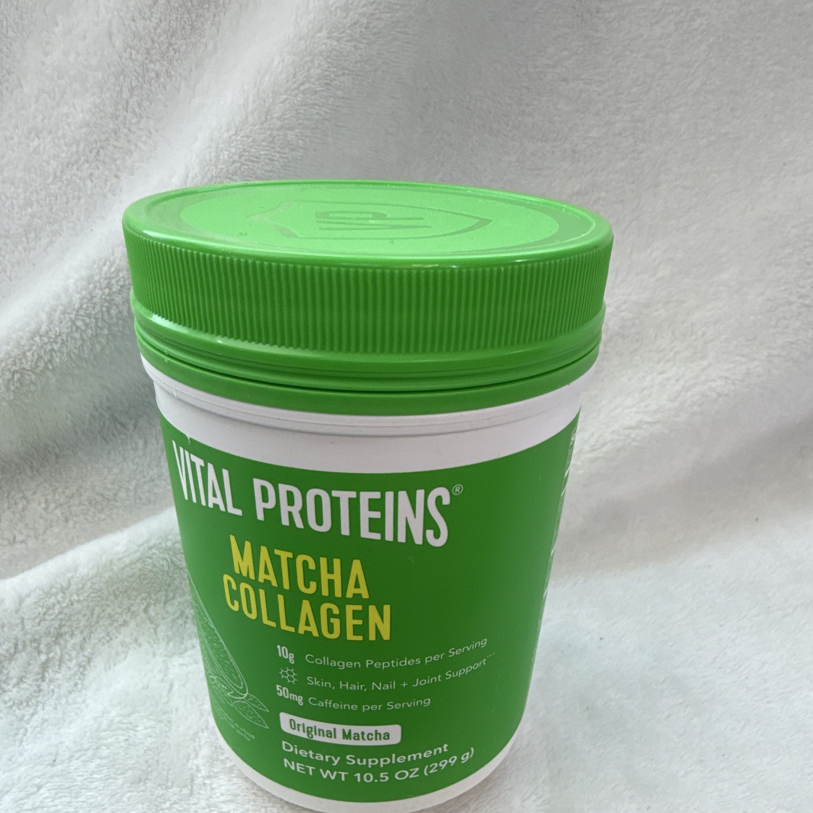 Vital Proteins Matcha Collagen Peptides Powder Original Matcha Keto 10.5 oz