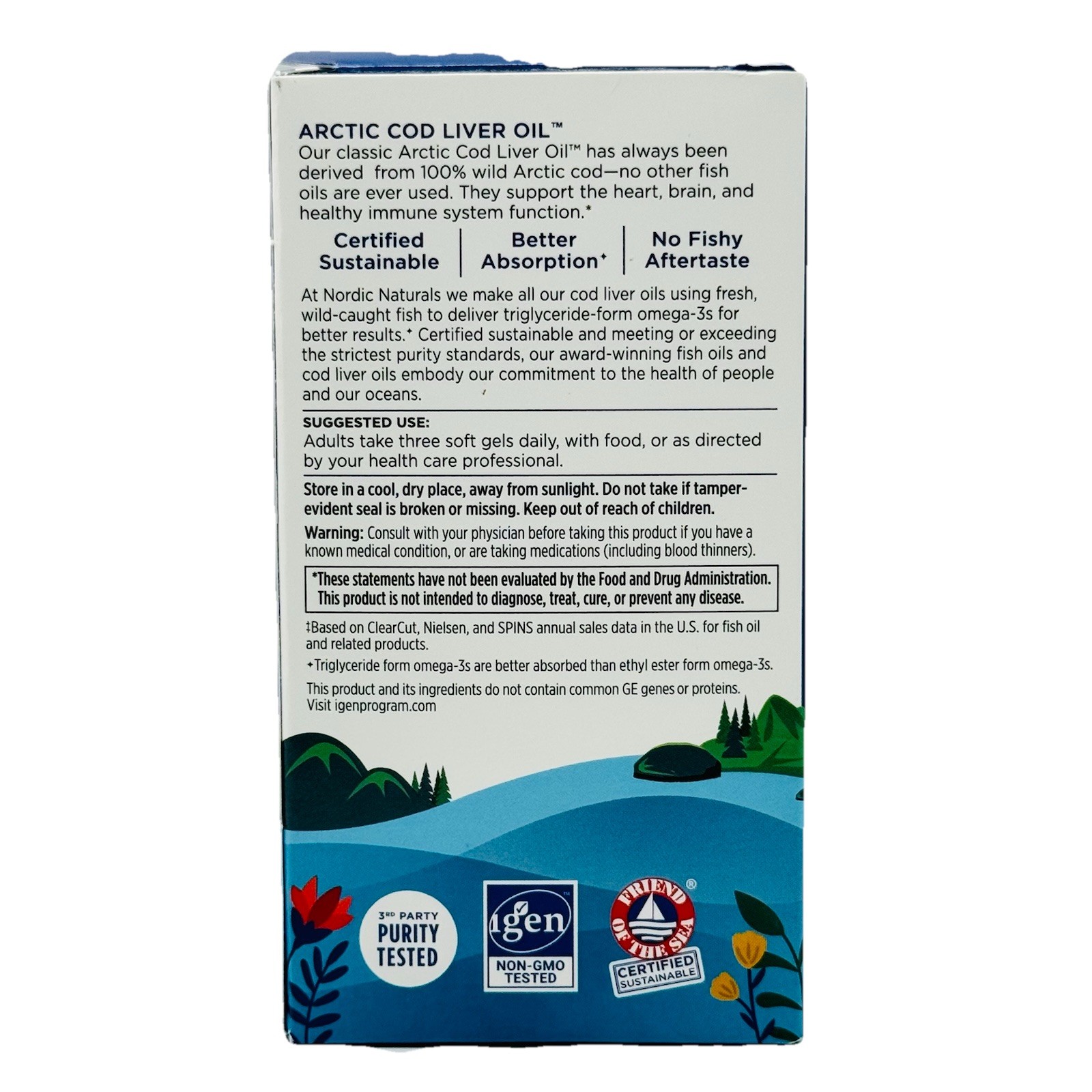 Nordic Naturals Arctic Cod Liver Oil 90 Softgels, Lemon Flavor Fish Oil Omega3