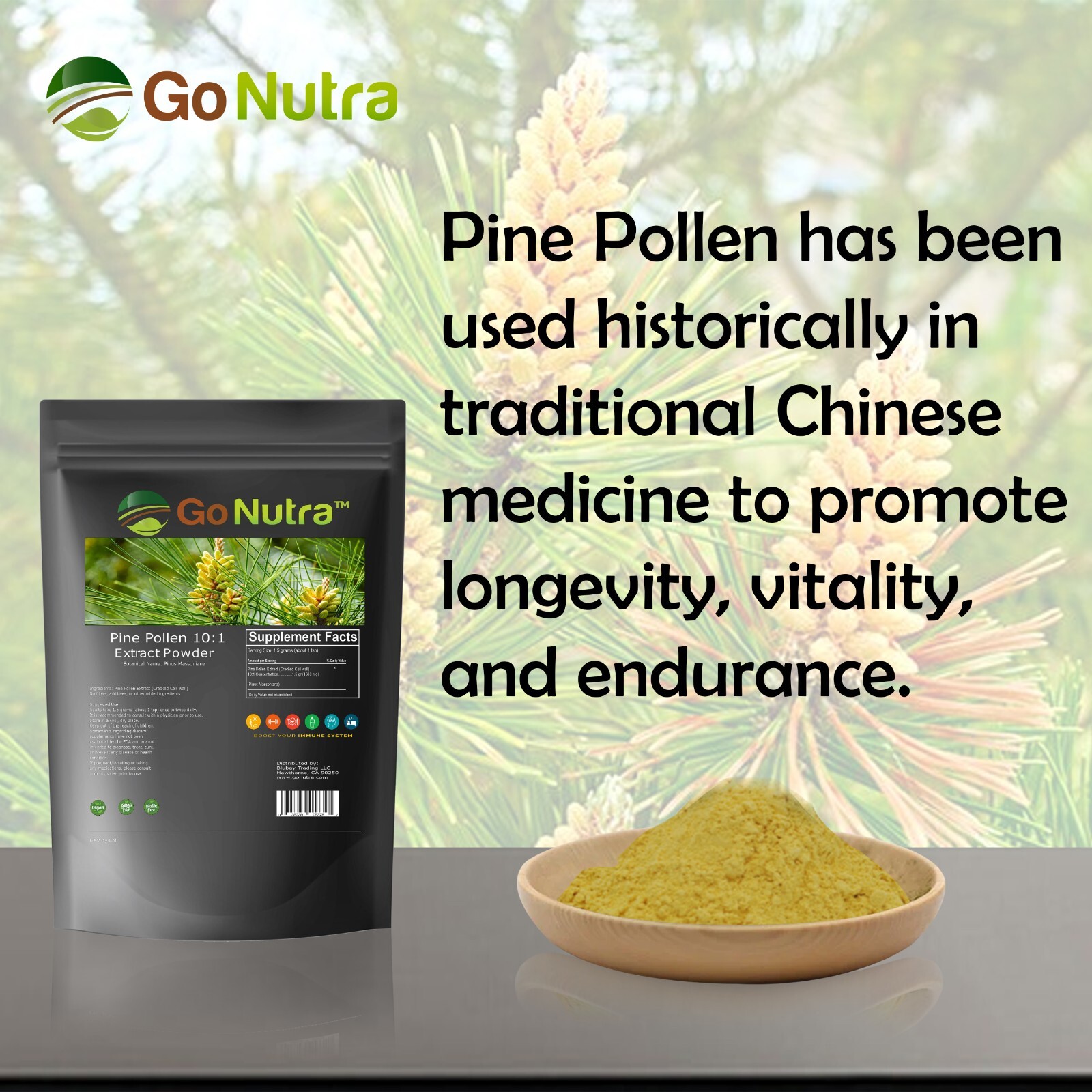 Pine Pollen Powder Non Gmo 1lb