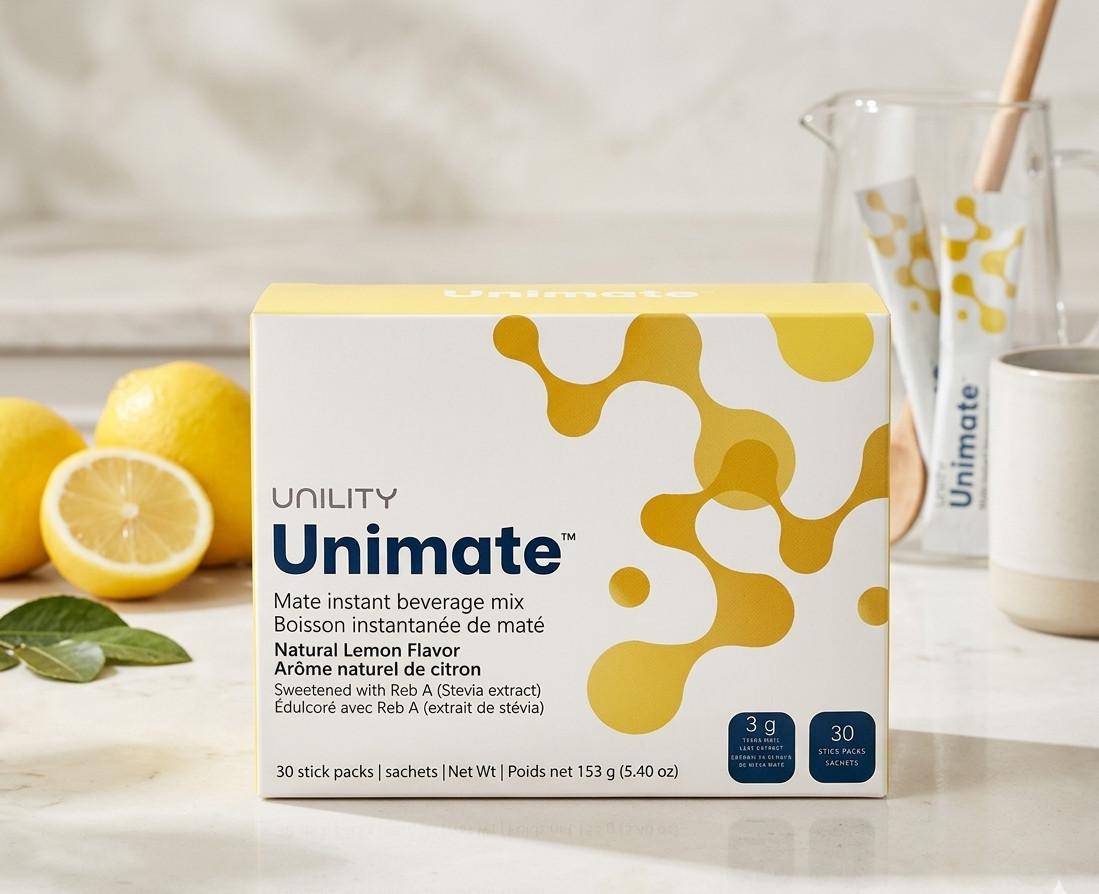 New Unicity Unimate Natural Lemon Flavor Packs – 30 Count new with free shipping
