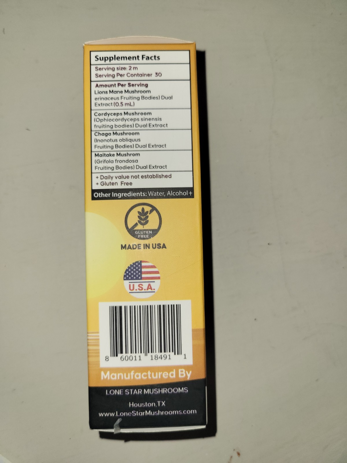 Lone Star Mushrooms Rise Mushroom Complex Dual Extract Liquid 2 fl oz