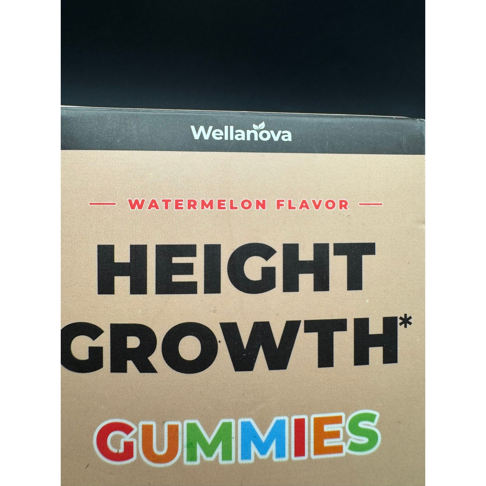 Wellanova Height Growth Gummies Supplement 60 Gummies Watermelon Flavor Exp 9/27