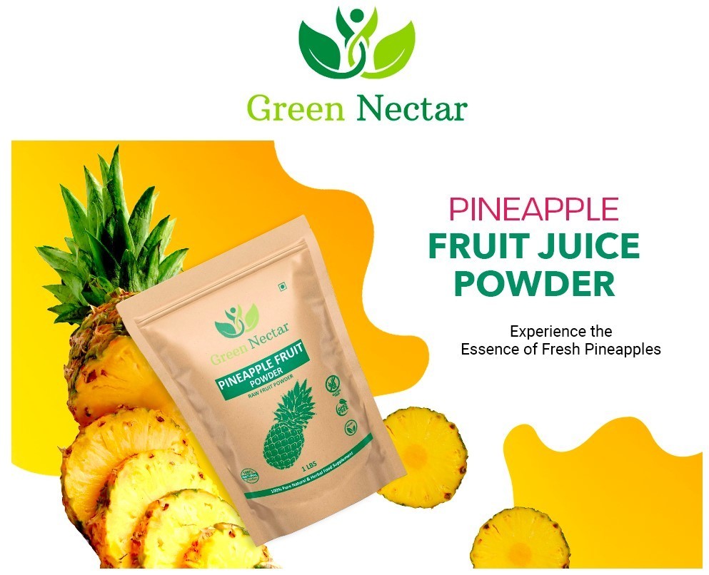 Pineapple Fruit Powder, Concentrate for Drink Mix, Smoothies, Sugar Free 16 Oz