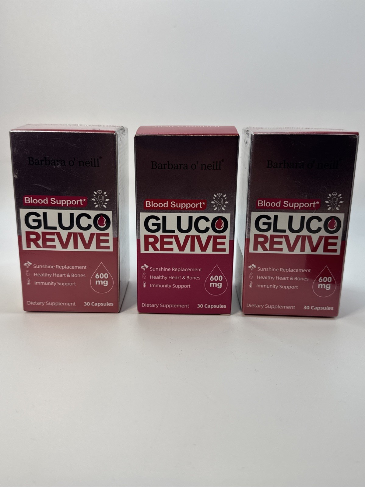 3x- Gluco Revive Blood Support GlucoRevive Glycogen Support 30 caps (60) Exp 527