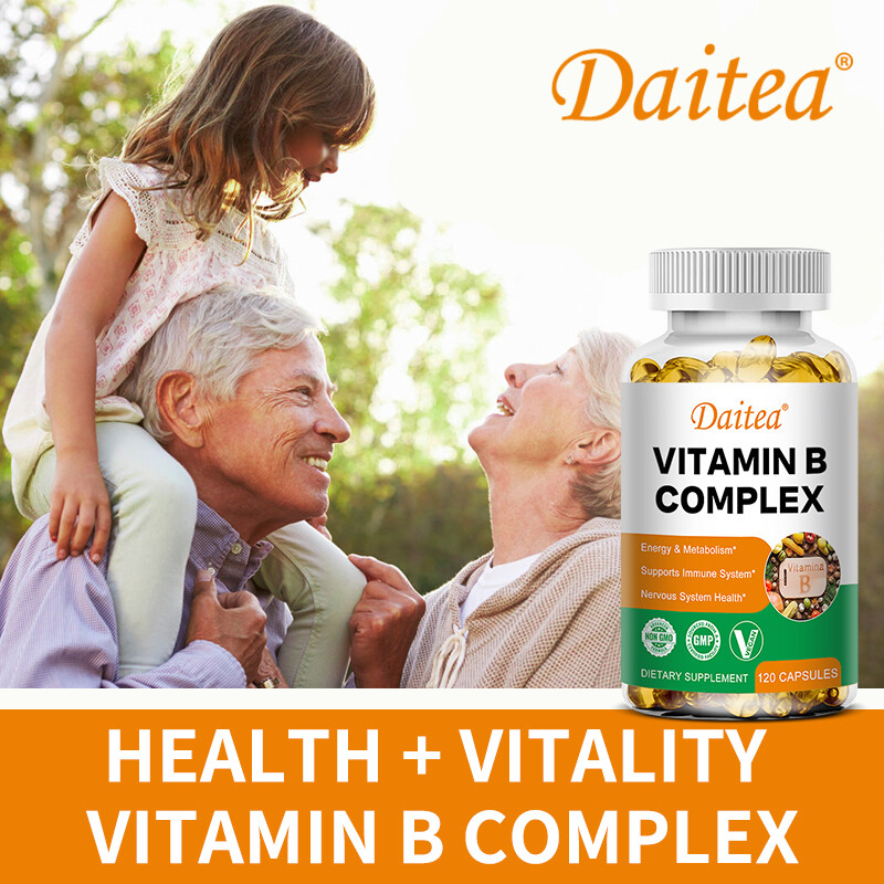 Vitamin B Complex Supplement-Manage Daily Stress Nervous System and Brain Health
