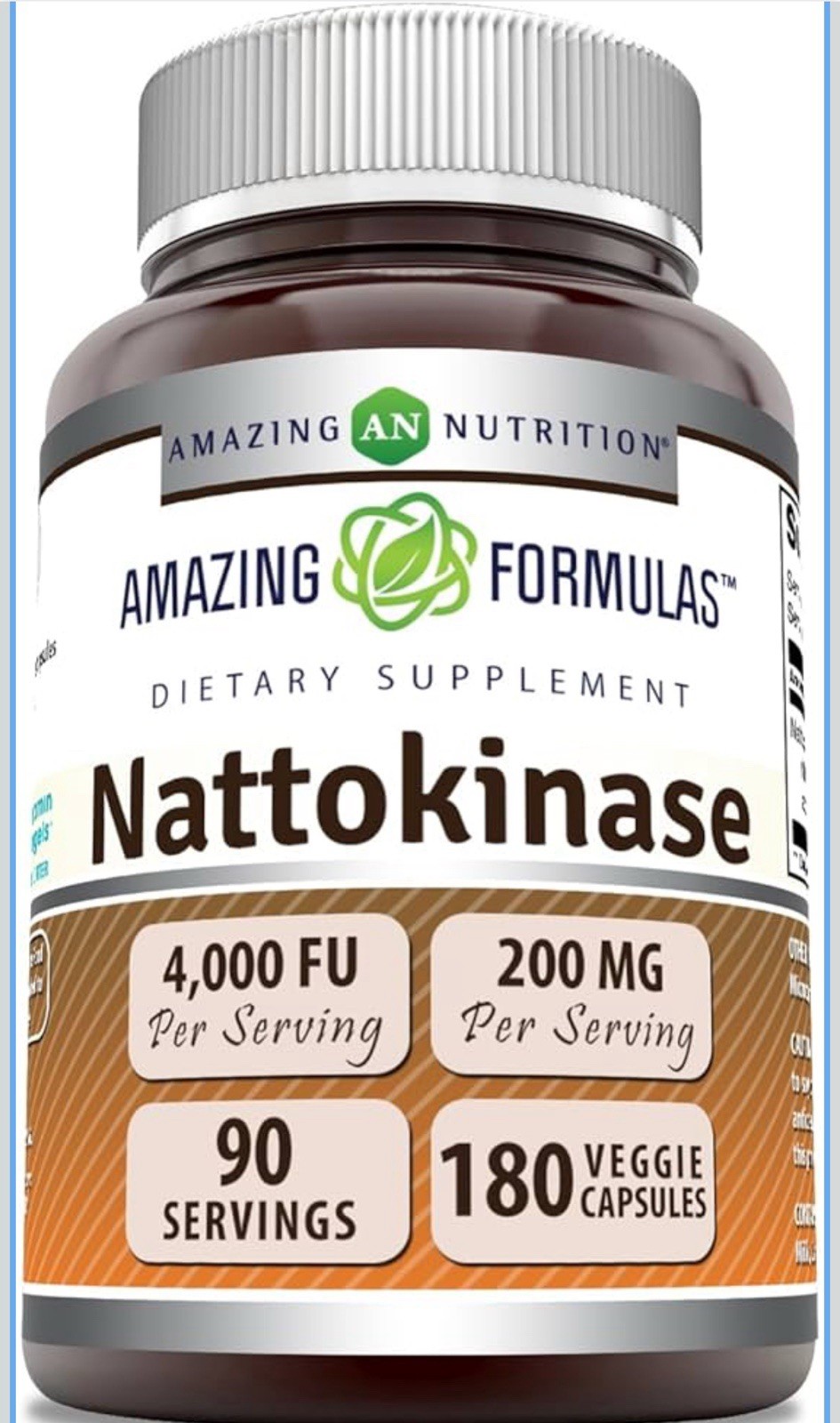 Amazing Nutrition Amazing Formulas Nattokinase 200mg 90 Capsules – EXP 05/2026