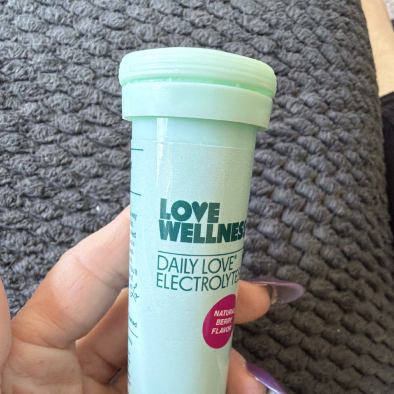 Love Wellness Daily Love Electrolytes Hydration Tablets Berry 12ct Exp 05/2026