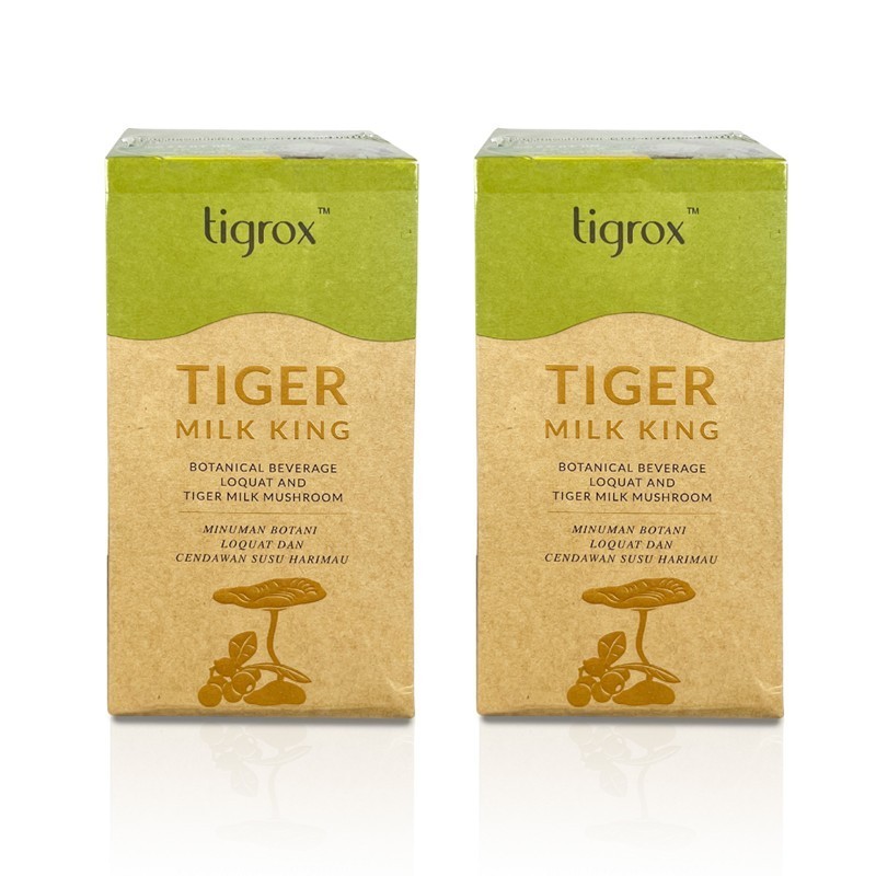 2 x Tigrox Tiger Milk King Mushroom (Loquat) Nourish Lungs Cough Respiratory
