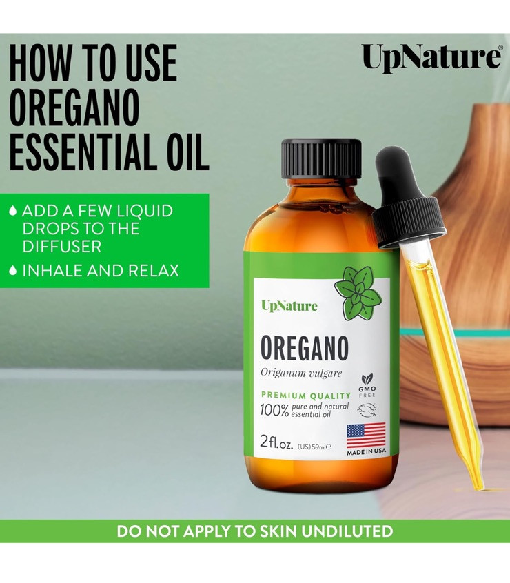 Up Nature •Oregano Oil ( 100% Pure & Natural Essential Oil) For Diffuser