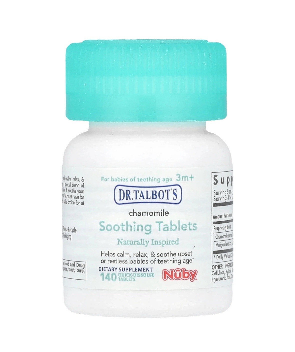 Soothing Tablets, Chamomile, 3 m+, 140 Quick-Dissolve Tablets