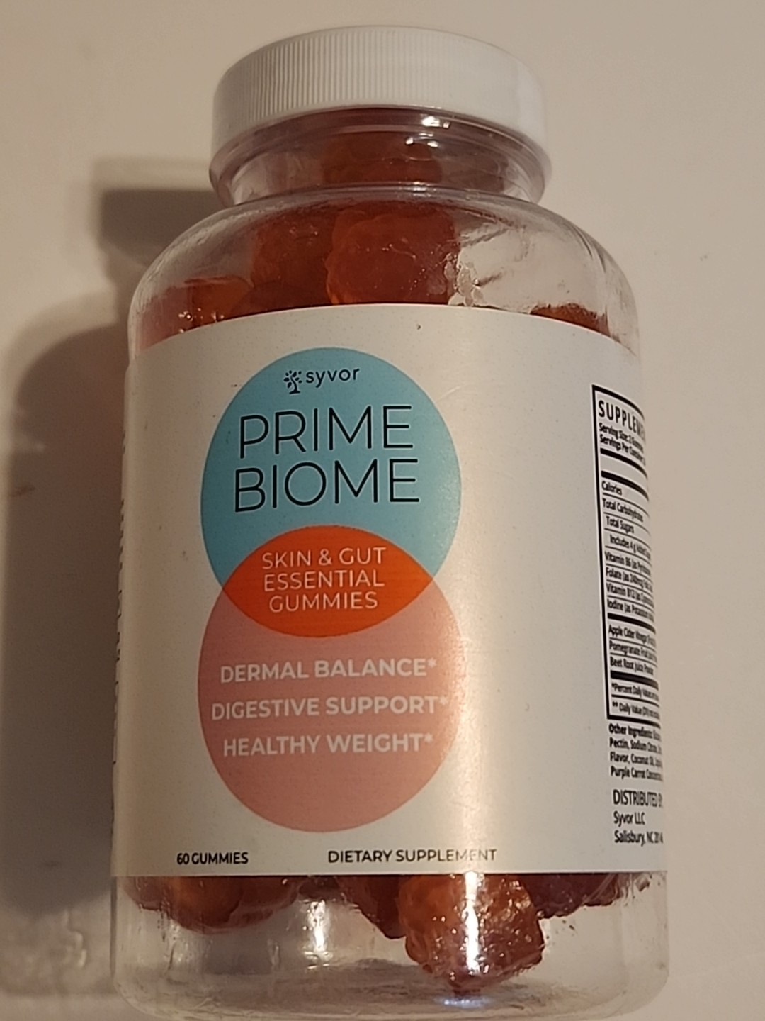 (1 Pack) – Prime Biome Capsules PrimeBiome Gut and Skin Health Support 60 Count
