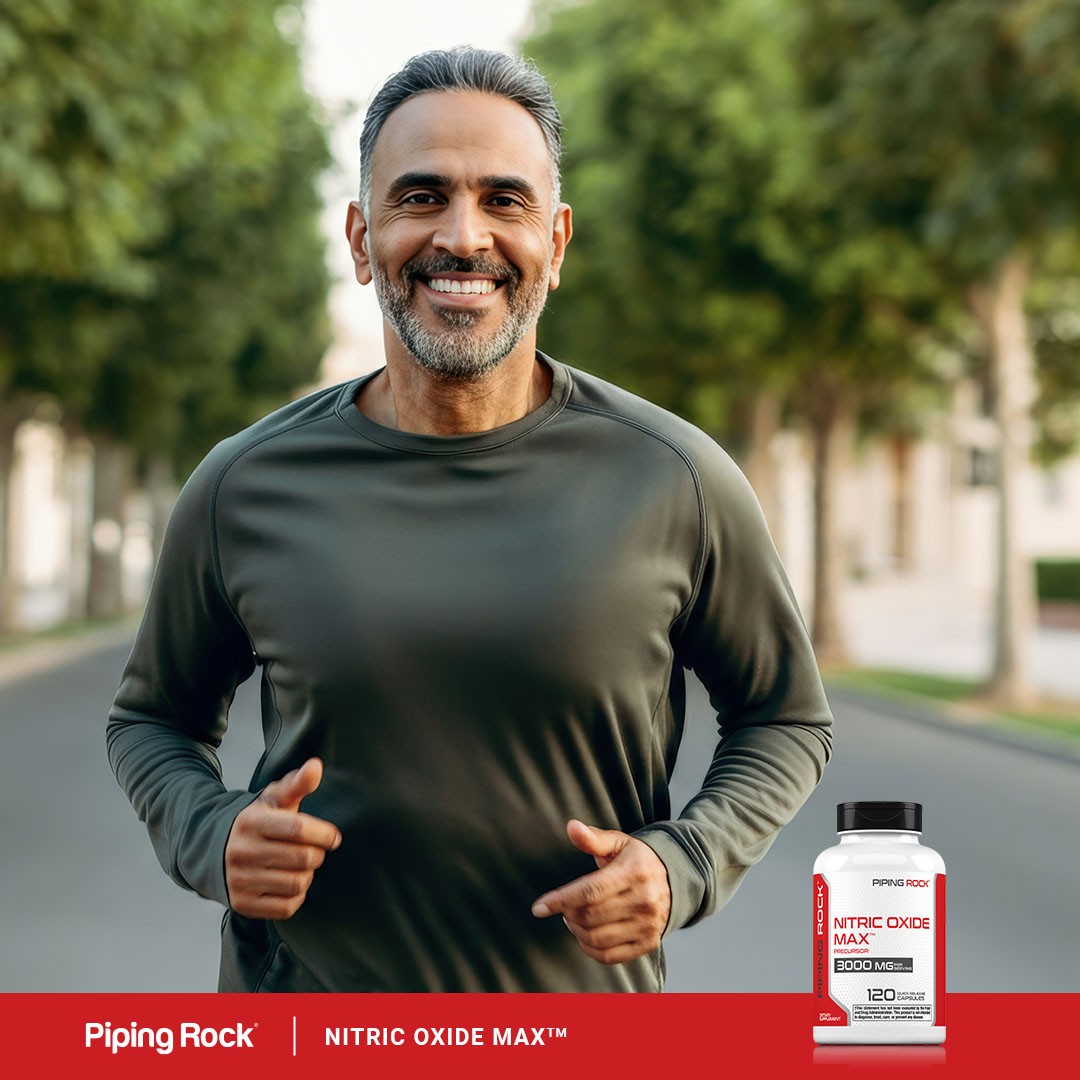 Nitric Oxide Supplement 3000mg | 120 Quick Release Capsules | by Piping Rock