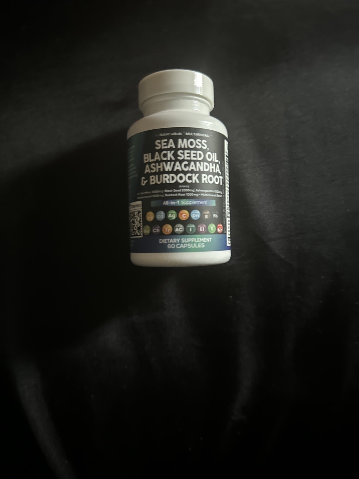 Clean Nutra Sea Moss, Black Seed Oil, Ashwagandha & Burdock Root, 60 Capsules
