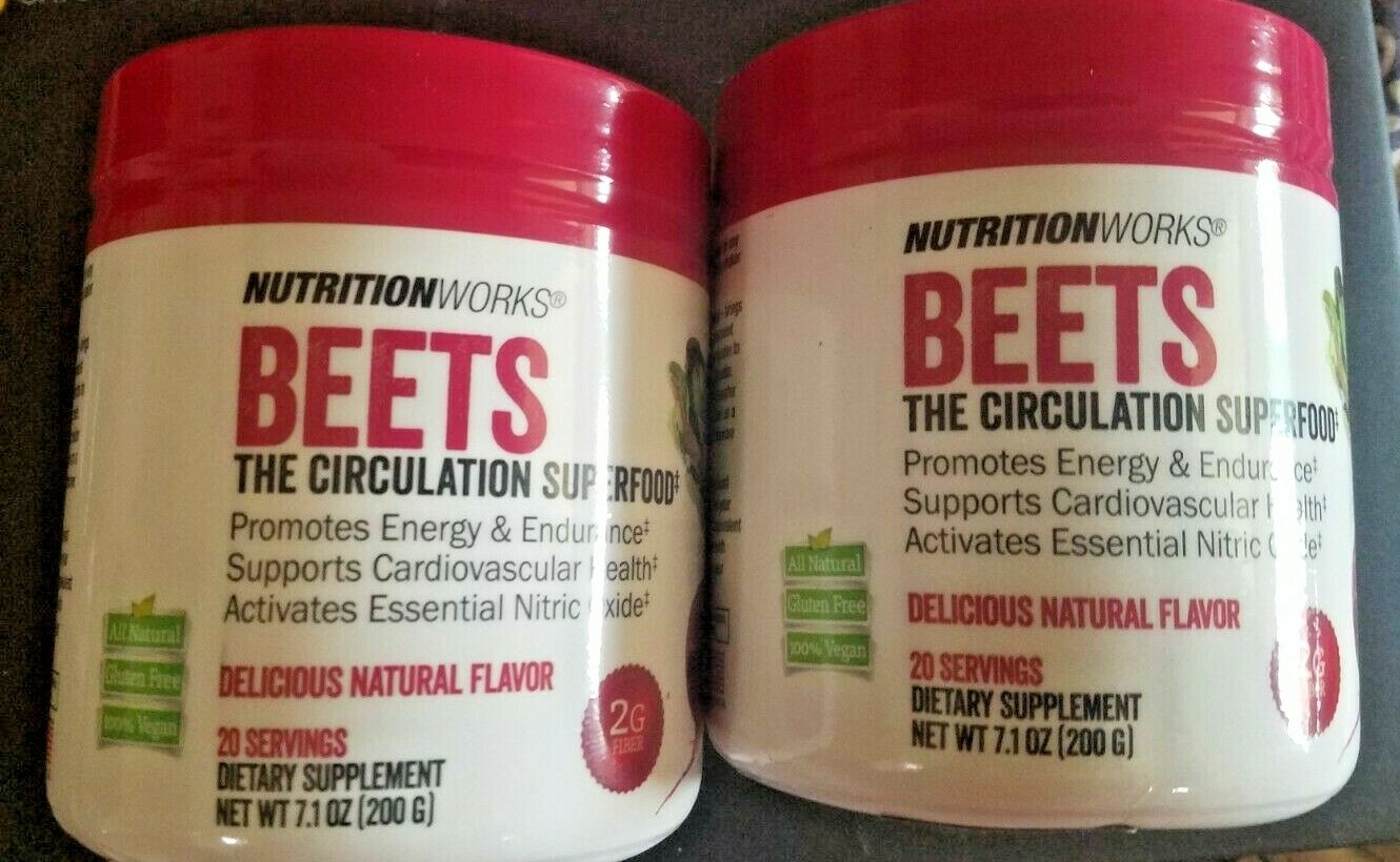 2 PACK NUTRITION WORKS BEETS THE CIRCULATION SUPER FOOD PROMOTES ENERGY